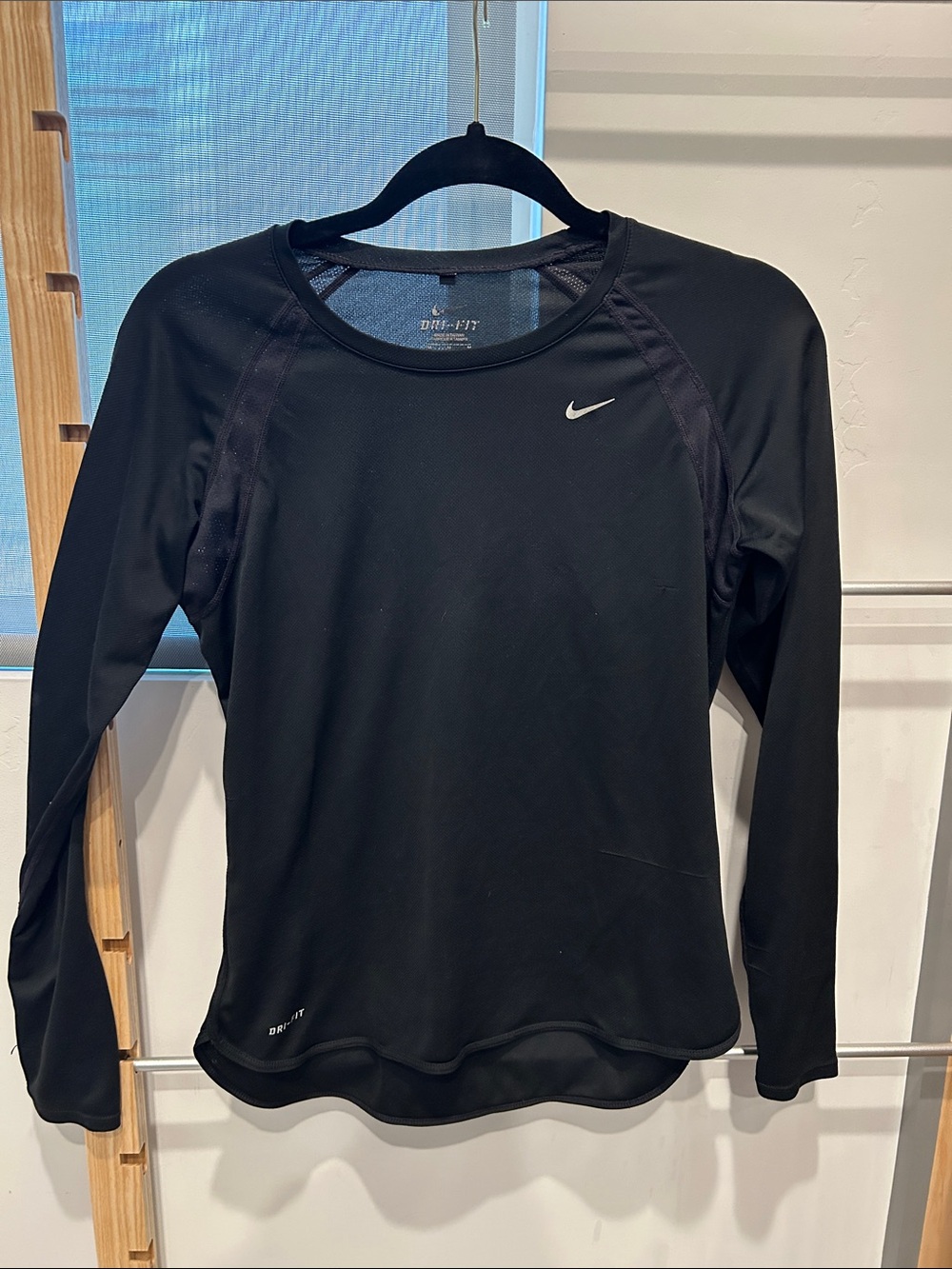 Nike Black Long Sleeve Dri-FIT Athletic Top